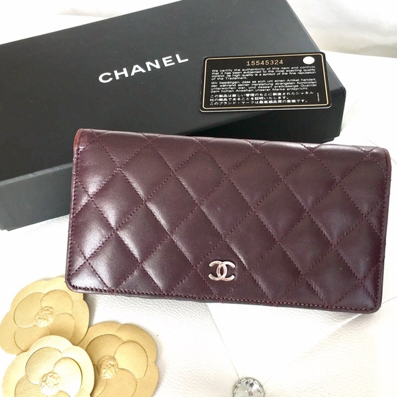 Merona Handbags - FINAL NO OFFERS Chanel Yen Lambskin Wallet w/ Box